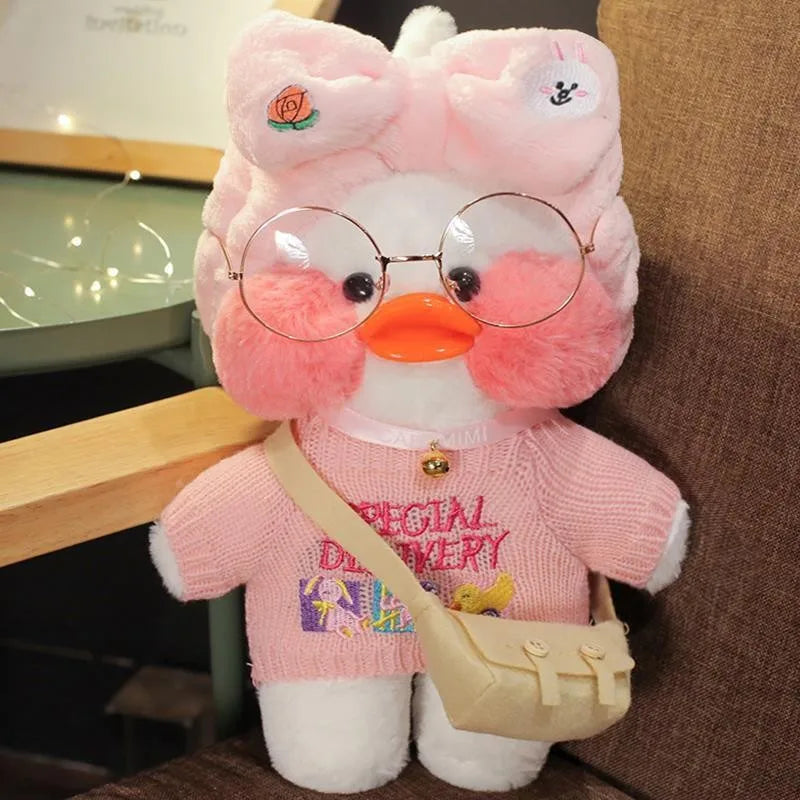 30cm Pato Plush Lalafanfan Duck Cute Stuffed Toys yellow Duck Hug  Flifan Duck Kawaii Plushes Animal Plushies Pillow Soft Toy