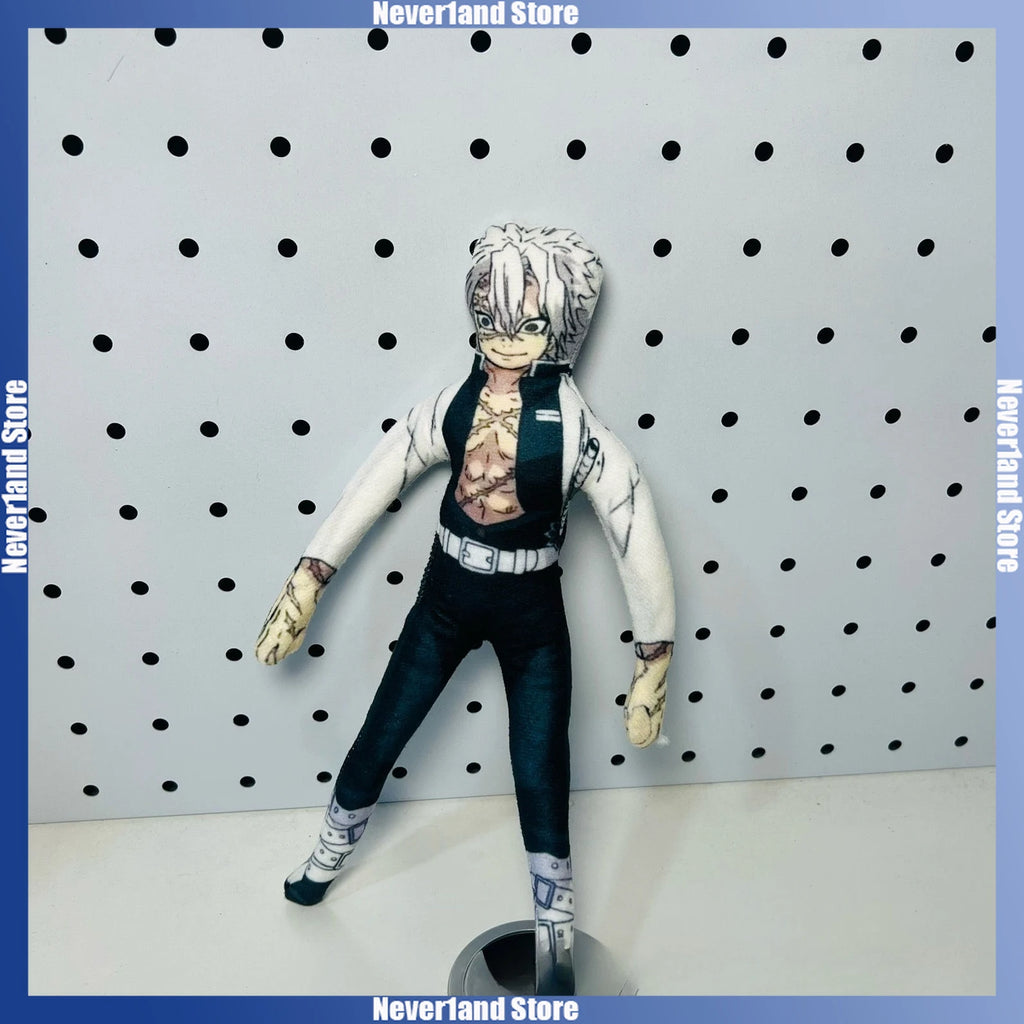 Anime Demon Slayer Plush Cotton Stuffed Doll cartoon Tanjirou Sanemi Giyuu Slender Twistable Shape Abstract Model Decoration
