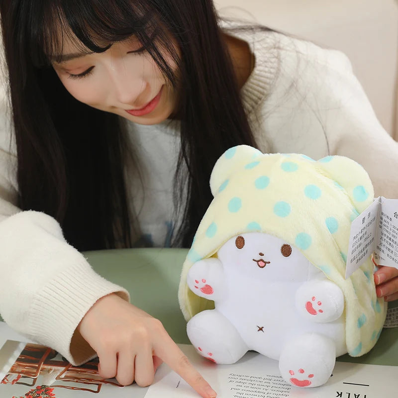 Sanrio Carpet Bear Plush Toy Pendant Kawaii Soft Stuffed Dolls Plush Keychains Home Car Decoration Plush Toys Phone Keyrings