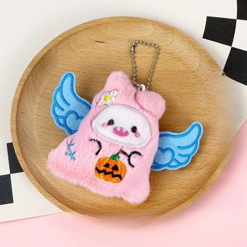 Miniso Halloween decorations Little Demon Sanrio Plush pendant Apiao style Kulomi bag hanging decoration
