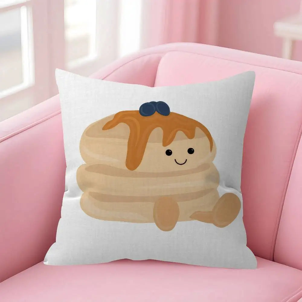 Cute Cartoon J-JellycatS Anime(1)  Maple Design Cushion Cover Happy Autumn Harvest decor Holiday Decorati Pillow Cover