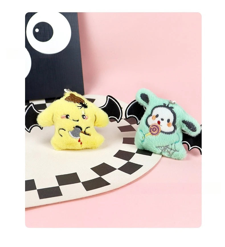 Miniso Halloween decorations Little Demon Sanrio Plush pendant Apiao style Kulomi bag hanging decoration