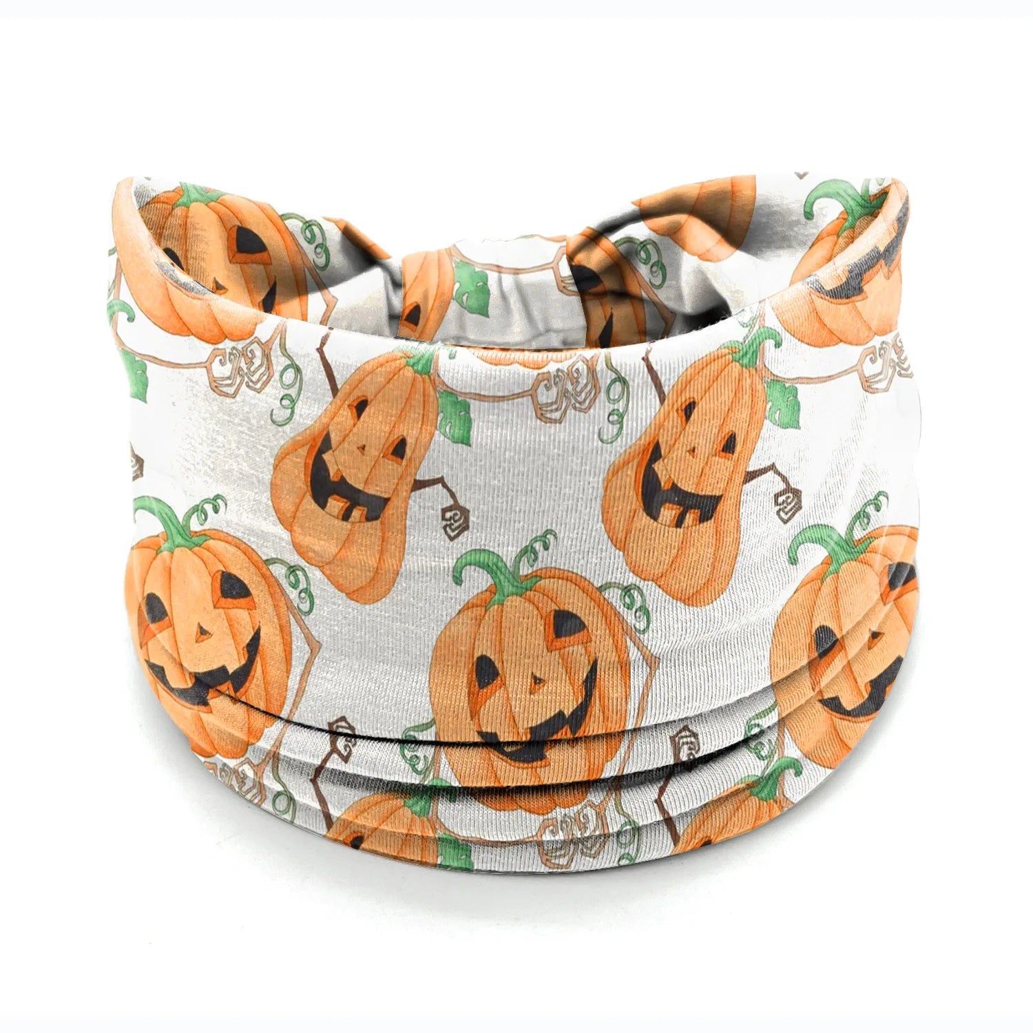 Halloween Headbands For Women Wide Turban Dress Up Costume Headwraps Pumpkin Spider Web Bad Skeleton Hair Band