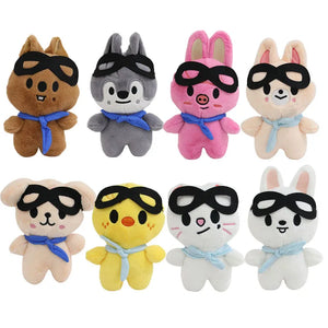 10cm Pilot5 Fm Plush Doll Toy Field Li Longfu Keychain Kawaii Anime Stuffed Animals Plus Toys Gifts