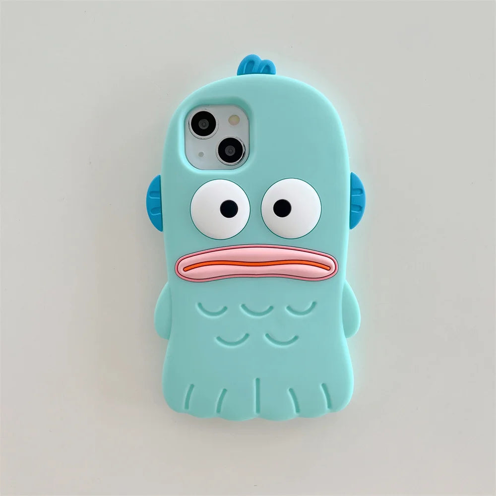 Kawaii Sanrio Phone Case for Iphone 16 14 15 13 12 11 Pro Max Xr X Xs 6 6S 7 8 Plus SE2 Cartoon Fully Cover Silicone Soft Shell