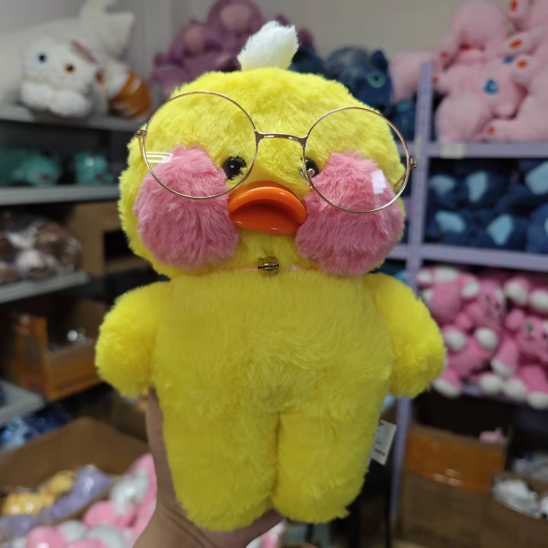 30cm Kawaii Lalafanfan Duck Plush Doll Lalafanfan Duck Plush Toy Soft Stuffed Animal Doll Room Decor Girls Birthday Xmas Gifts