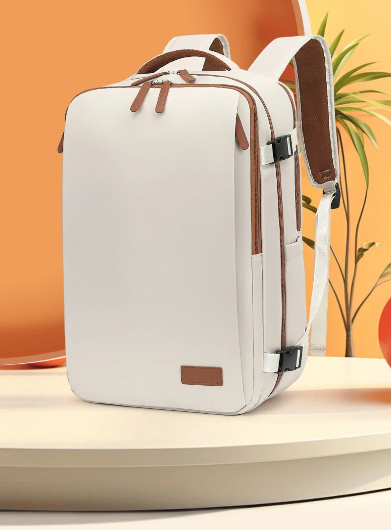 Travel Backpack 40x20x30 Cabin Plane Waterproof Expandable Weekender Laptop With USB Port Ryanair Carry-On Women Men Backpack