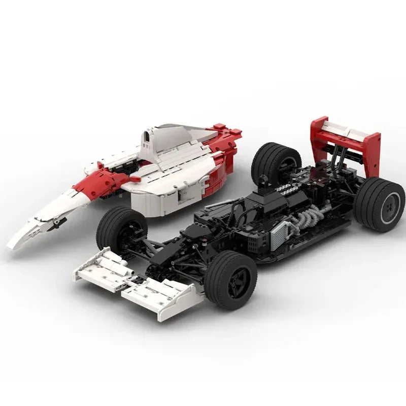 MOC-180921 Formula F1 MP4/6 1:8 Building Block Model 2863 PartsMOC Creative Boy Kids Birthday Building Blocks Toy Gift