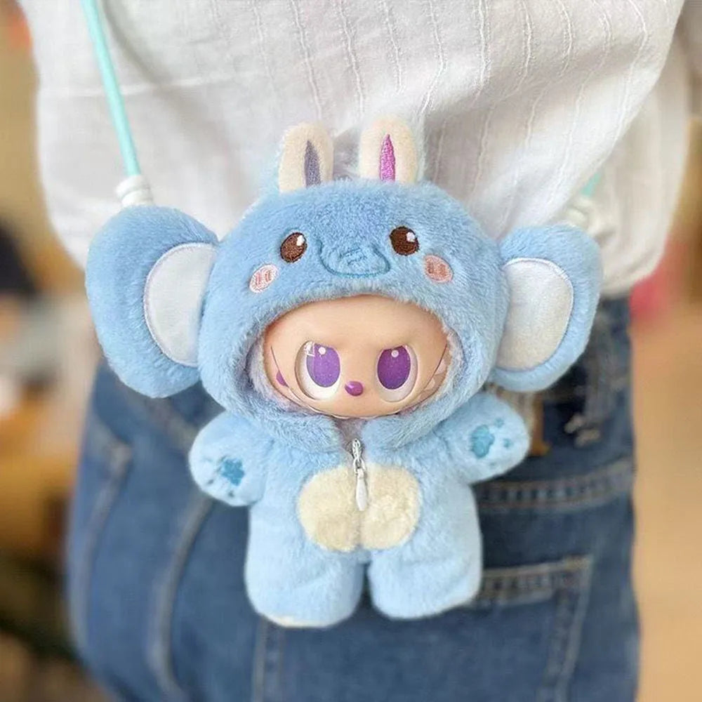 Only Clothes For 15-17cm Labubu Animal Elephant Cute Cat Clothes Set for 15-17cm Labubu Doll Clothes Accessories
