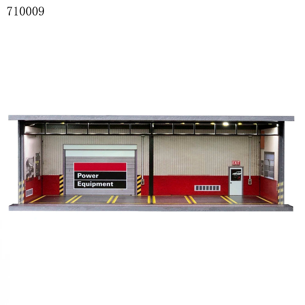 GFans NEW 1:64 Scale Diorama Car Garage Model Parking Lot for Display Gifts Scene Collection Display Car Assembly Scenes Toy