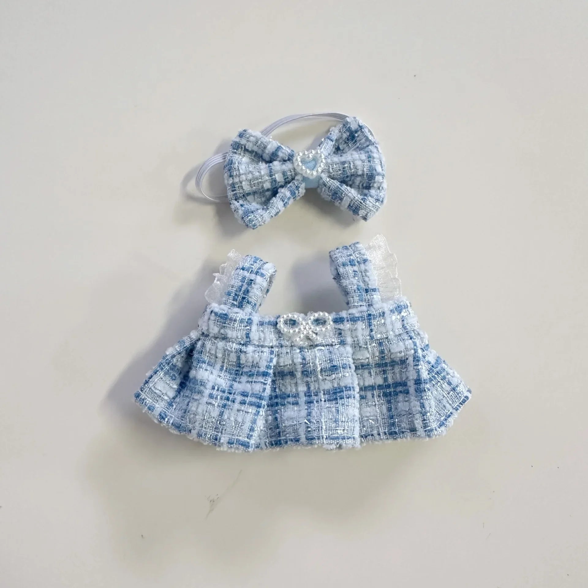 17cm Mini Plush Doll'S Clothes Outfit Accessories For Korea Kpop Exo Labubu Idol suit Clothing Gift，Only clothes and no dolls