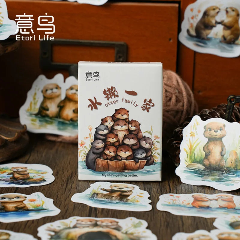 30 Pcs Kawaii Paper Sticker Set Deep Forest Self-adhesive Stationery Stickers For Arts Craft Diy Scrapbooking Diary Album Planne