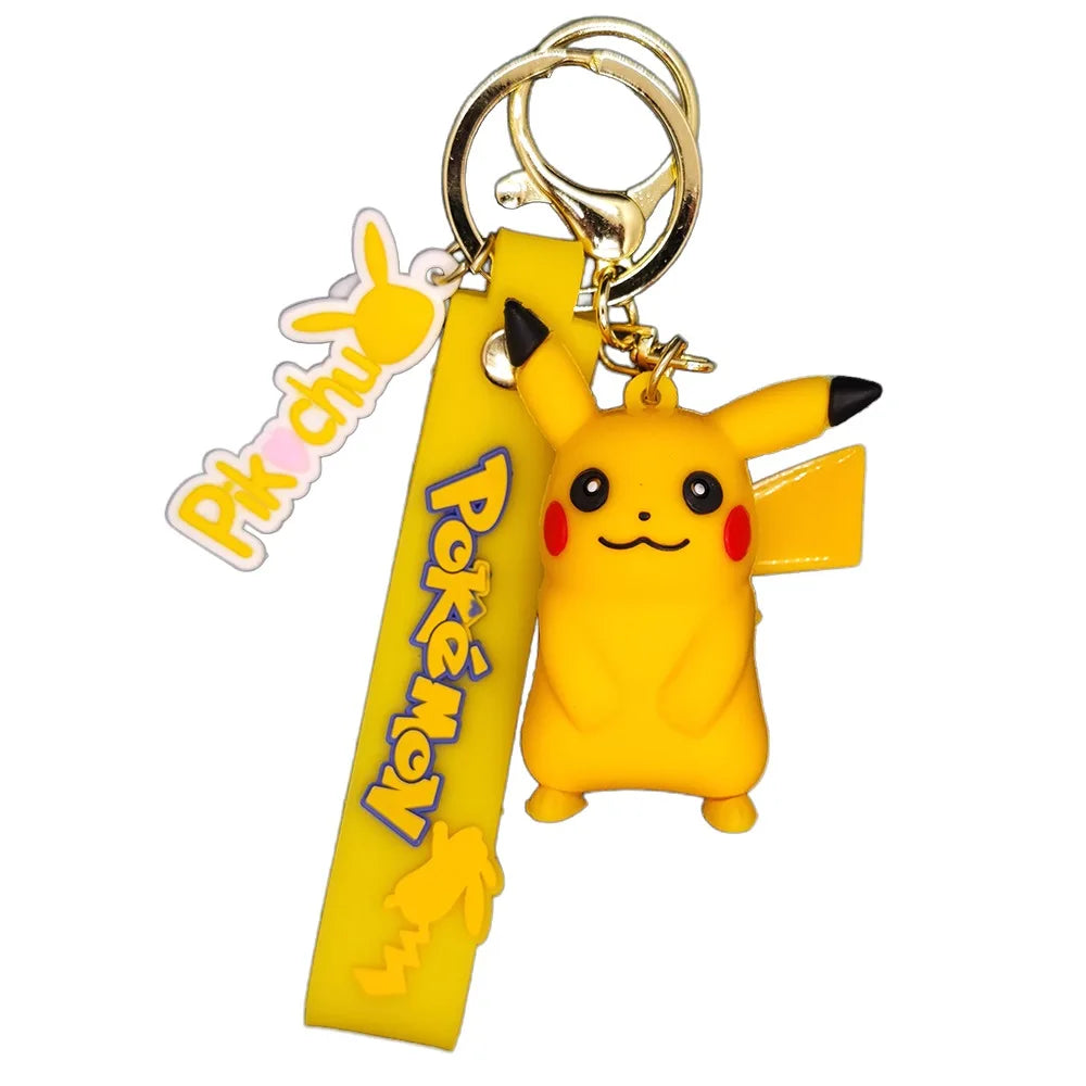 2024 the New Pokemon Keychain Pikachu Koda Duck Pendant Jewelry Figurines Doll Cartoon