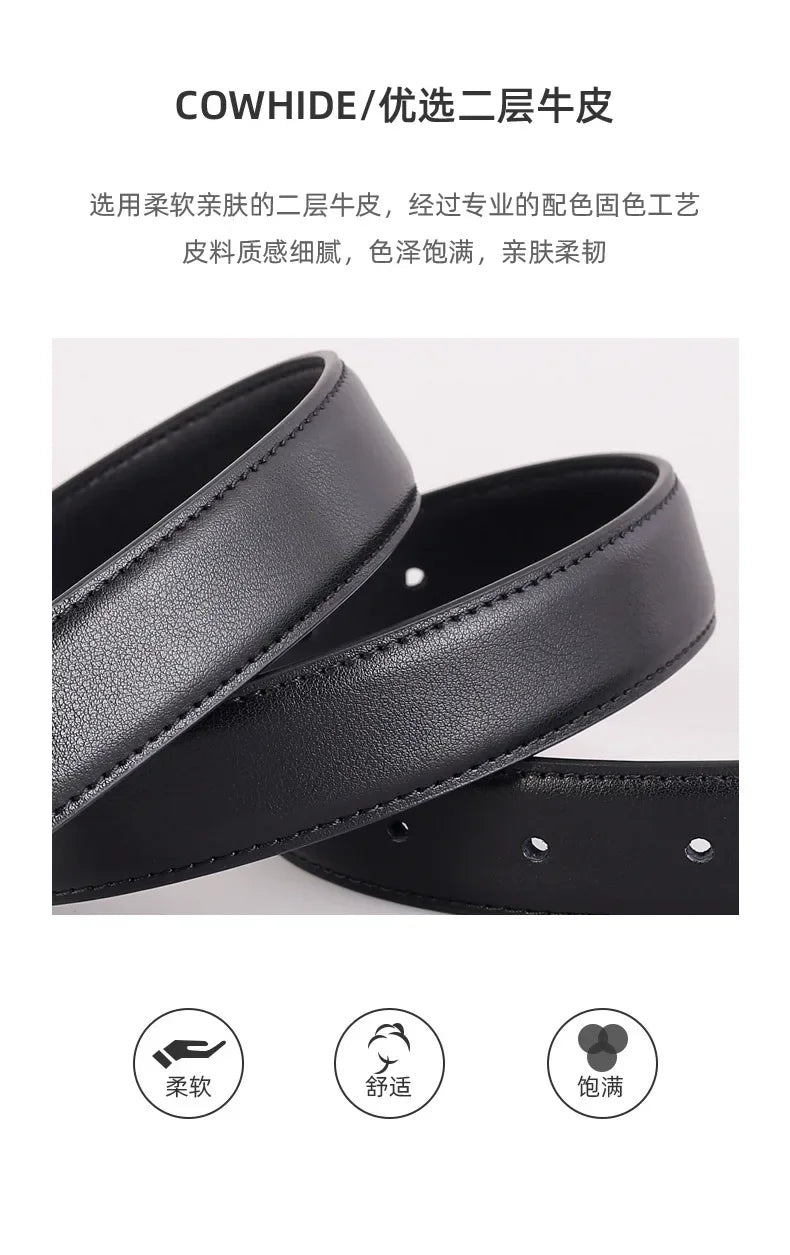 New Fashion  High Quality Genuine Leather Belt Women Matching Jeans Gold Buckle Belt Women's Luxury Soft Black Belt Cinturones