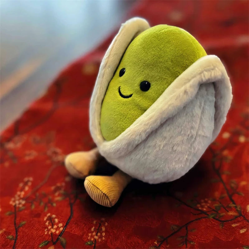 JELLYCAT 12cm Pistachio Nut Plushies Lovely Stuffed Pistachio Doll Living Room Decoration Household Cute Plush Toy Birthday Gift