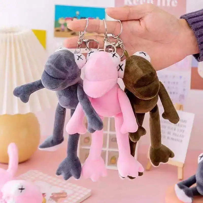 Fashion Frog Plush Doll Pendant Doll Wholesale Stall Doll Bag Key Chain Plush Toy
