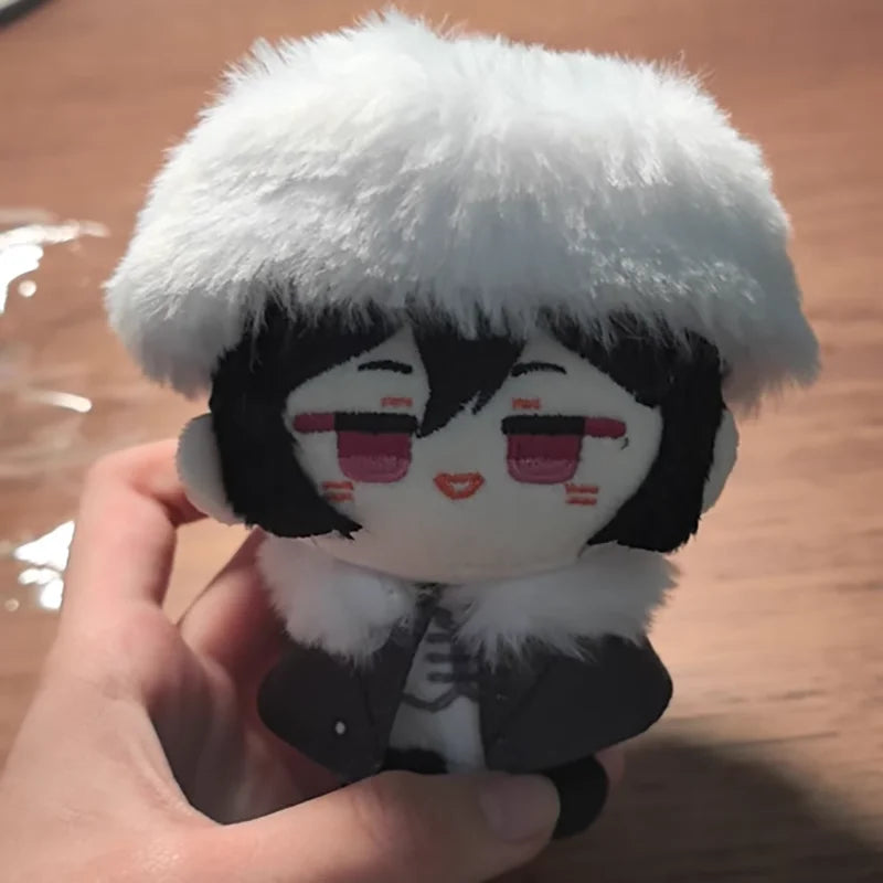 10cm Dostoevsky Pendant Plush Dolls Mini Soft Bungo Stray Dogs Keychain Bag Dolls Edogawa Rampo Plush Toys Dazai Osamu XMAS Gift