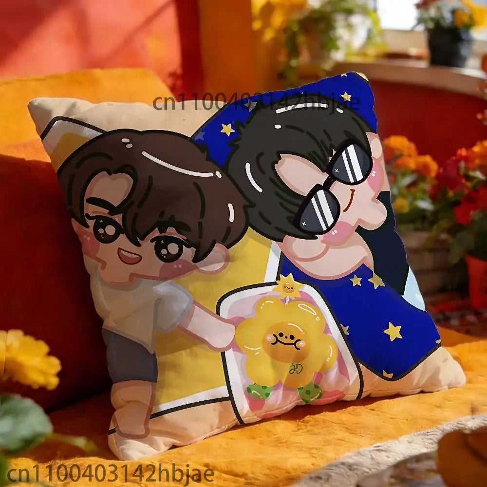 Thai CP JoongDunk Pillow Case For Sofa Decor Car Office Room Printing Cushion Cover Decorations and Protector