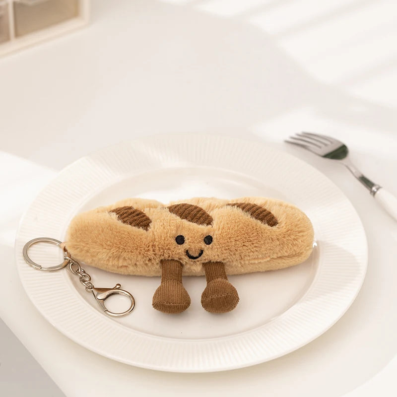 Cartoon Fun Hot Sell Cookie Plush Doll Pentant Cake Baguette Cinnamon Teapot Coffee Cup Plush Toy Home Decor Gift For Children