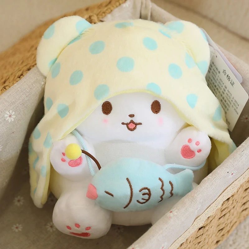 Sanrio Carpet Bear Plush Toy Pendant Kawaii Soft Stuffed Dolls Plush Keychains Home Car Decoration Plush Toys Phone Keyrings