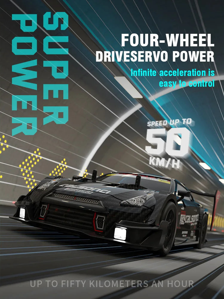 1/14 Large Remote Control Drift Car 2.4G 50km/h High Speed Electric RC Racing Supercar Toys for Boys Children's Birthday Gift