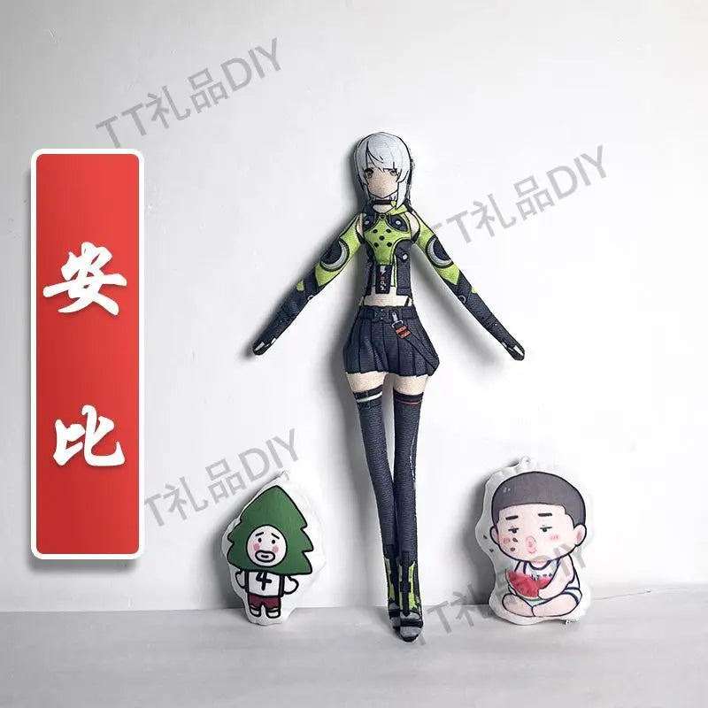Game Zenless Zone Zero Wise Belle Nicole Demara Von Lycaon Cosplay Doll Plush Stuffed Dolls Abstract Twistable Wire Accessories