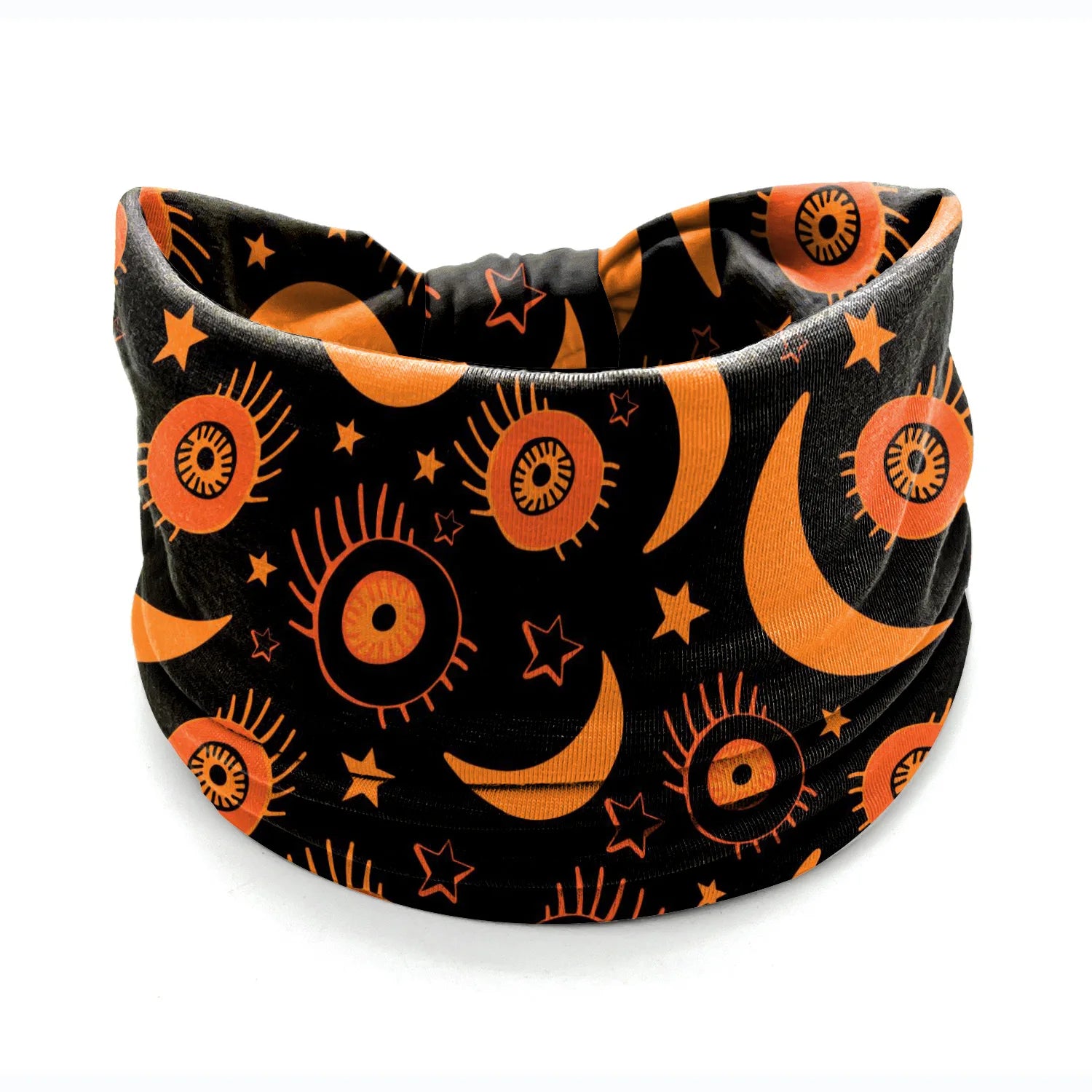 Halloween Headbands For Women Wide Turban Dress Up Costume Headwraps Pumpkin Spider Web Bad Skeleton Hair Band