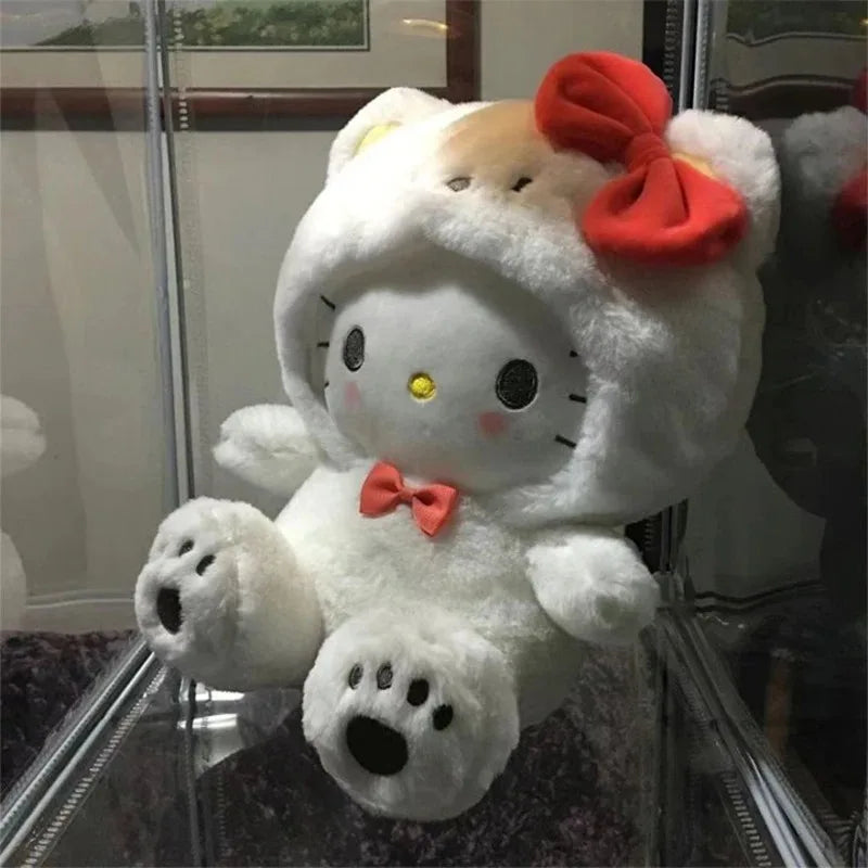25CM Sanrio Plush Hello Kitty Cinnamonroll Kuromi Pochacco Stuffed Plush Doll Cartoon Cute Toys Children Birthday Gifts
