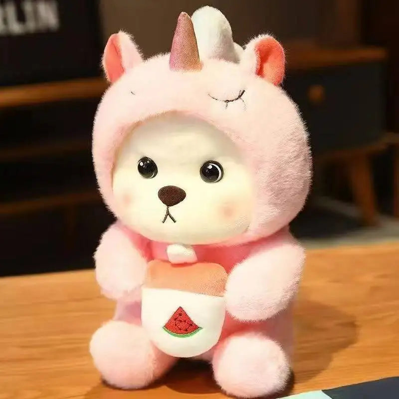 Creative Pig Panda Plush Toy Soft Plush Bear Transformed Animal Doll Cute Sofa Pillow Children's Toy Gift