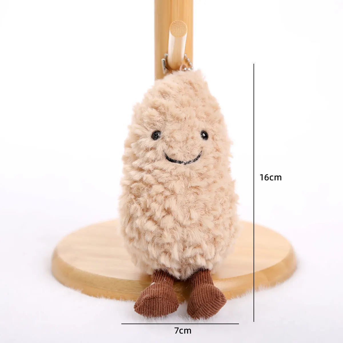 Ins Food Play Plush Doll Keychain Pendant Cute Popcorn Coffee Peanuts Sandwiches Plush Doll Bag Decoration Pendant Couple Gift