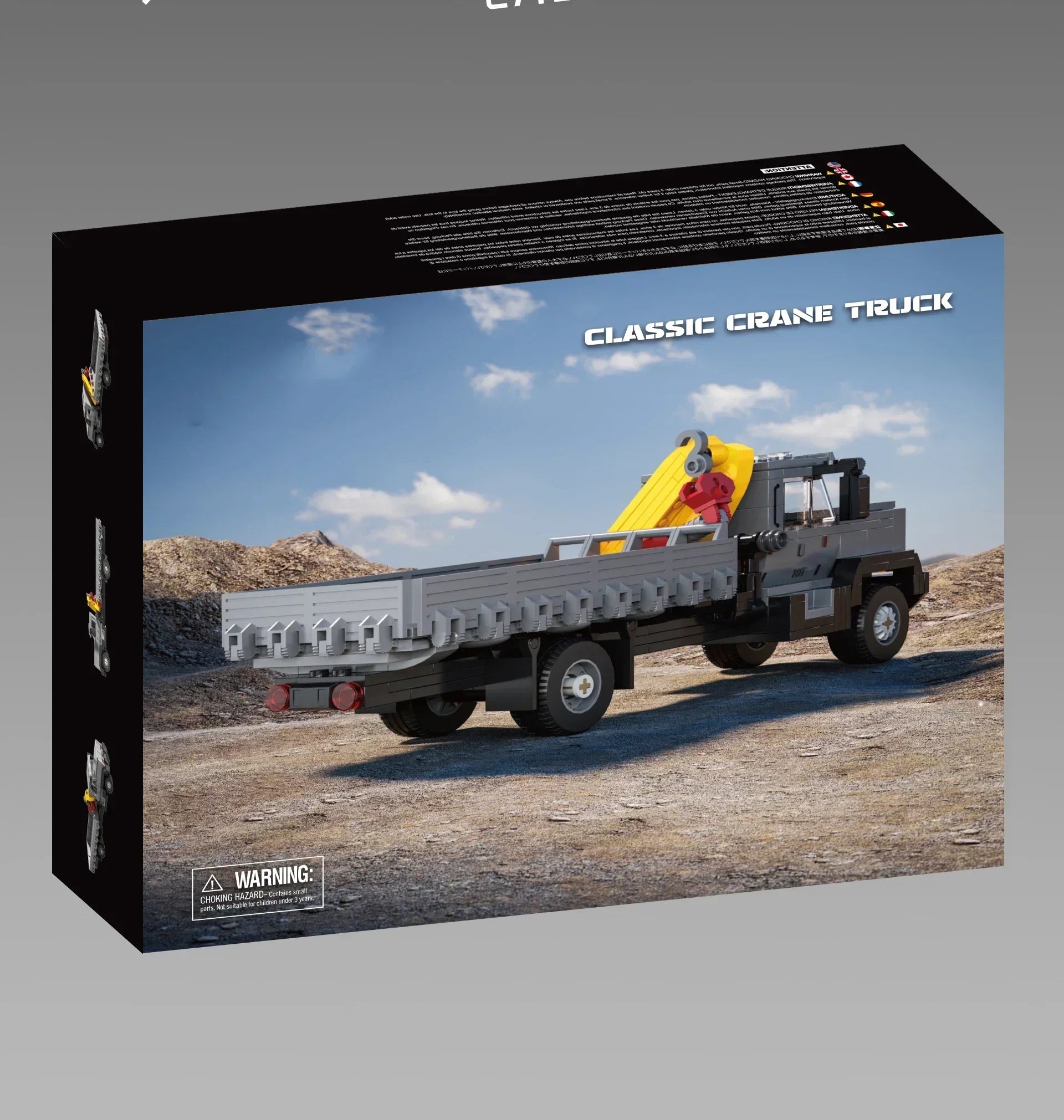 349PCS Crane Truck Truck-Mounted Crane MOC Building Blocks Engineering Vehicle Truck Transport Car Model Bricks Toys Gifts 66023