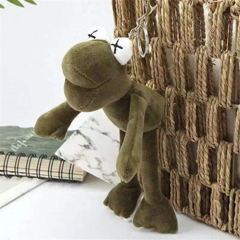 Fashion Frog Plush Doll Pendant Doll Wholesale Stall Doll Bag Key Chain Plush Toy