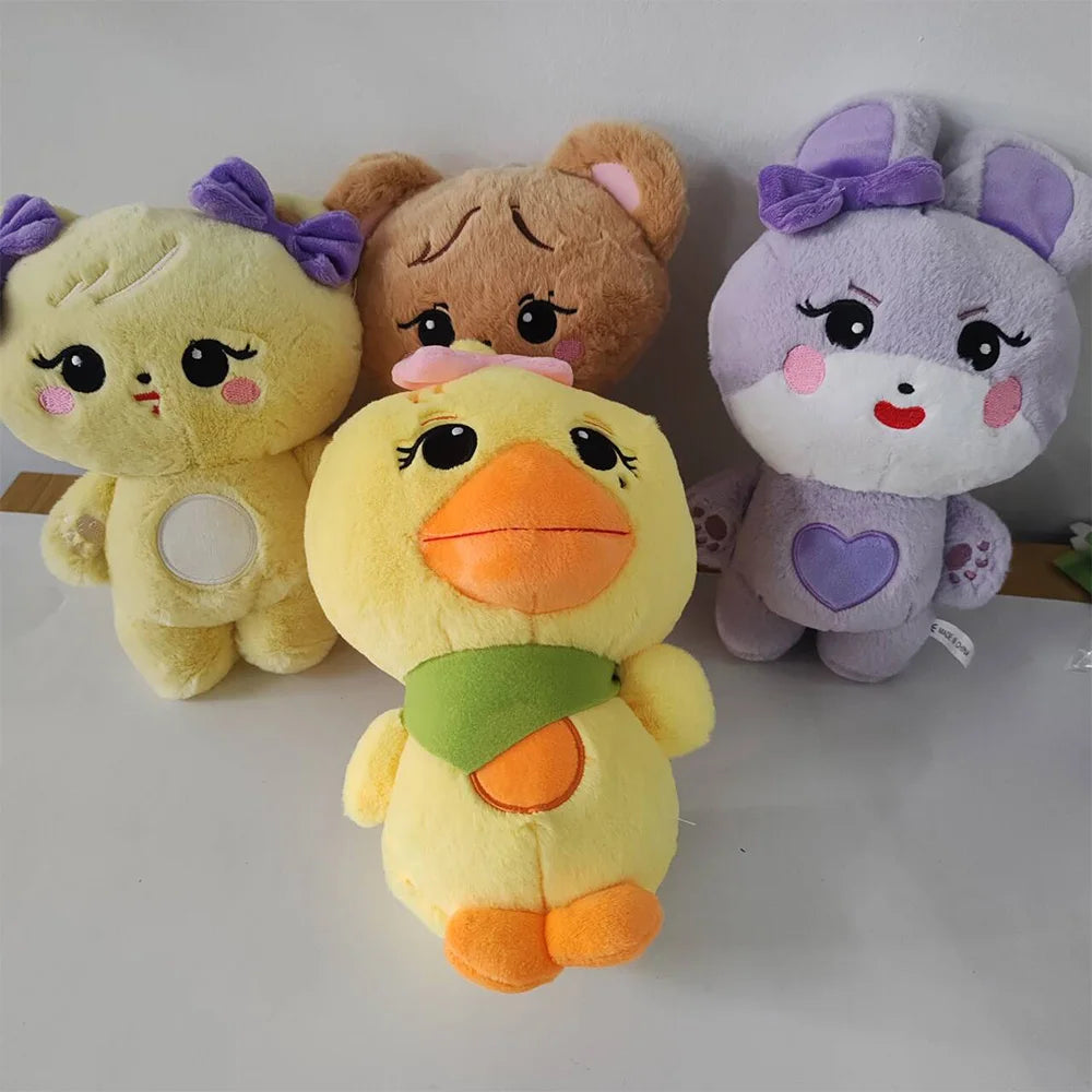 20cm kpop Pink Character Plush Doll BORN PINK World Tour Official Plushies Jennie Lisa Rose Jisoo Kawaii Stuffed Animals