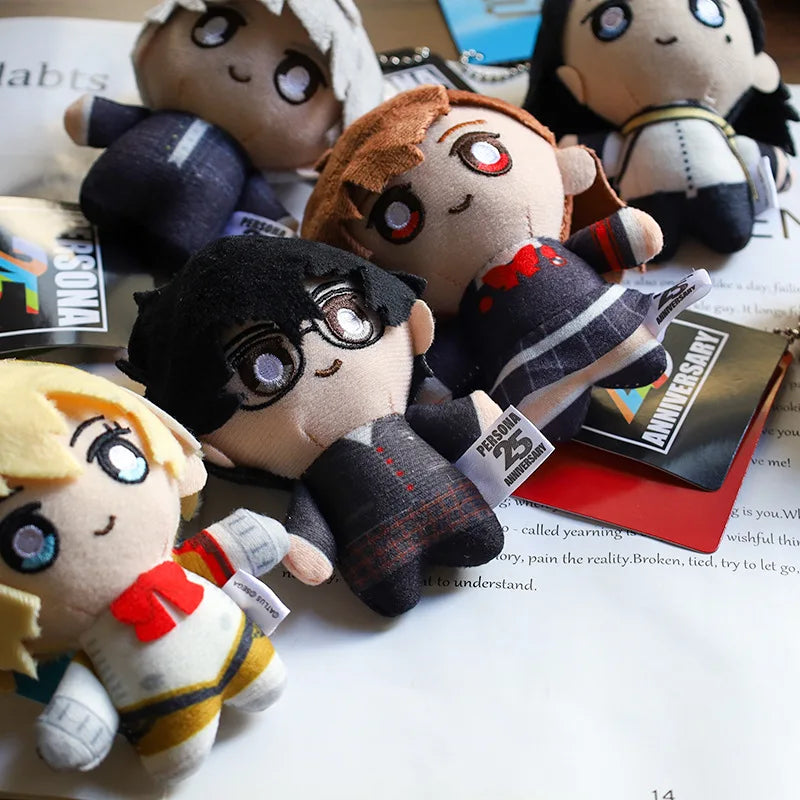 Kawaii Anime Persona Plush Doll Peripheral Keychain Cute Cartoon Persona Stuffed Animals Plush Doll Pendant Keychain Toys Gifts