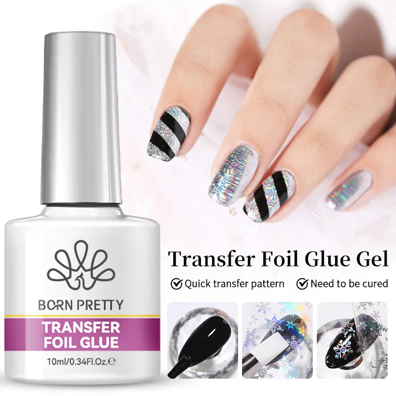 BORN PRETTY 10ml Black Glass Cat Magnetic Gel Nail Polish Punk Style Nail Art Manicure Varnis Semi Permanent Gel for Winter Nail