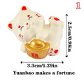 Cartoon Lucky Cat Decorative Accessories Environmental Resin Car Ornaments Mini Landscape