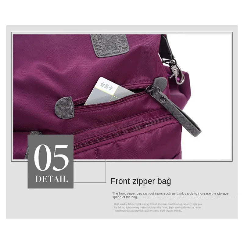 New Women's Casual Fashion Mommy Bag Oxford Handbag Large Capacity Waterproof Travel Bag