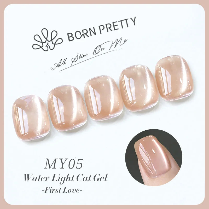 BORN PRETTY 10ml Dark Brown Red Glass Bead Cat Magnetic Gel Nail Polish Semi Permanent Soak Off UV LED Varnish Nail Art Salon