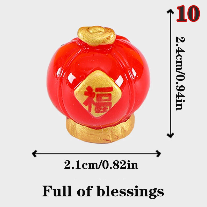 Cartoon Lucky Cat Decorative Accessories Environmental Resin Car Ornaments Mini Landscape