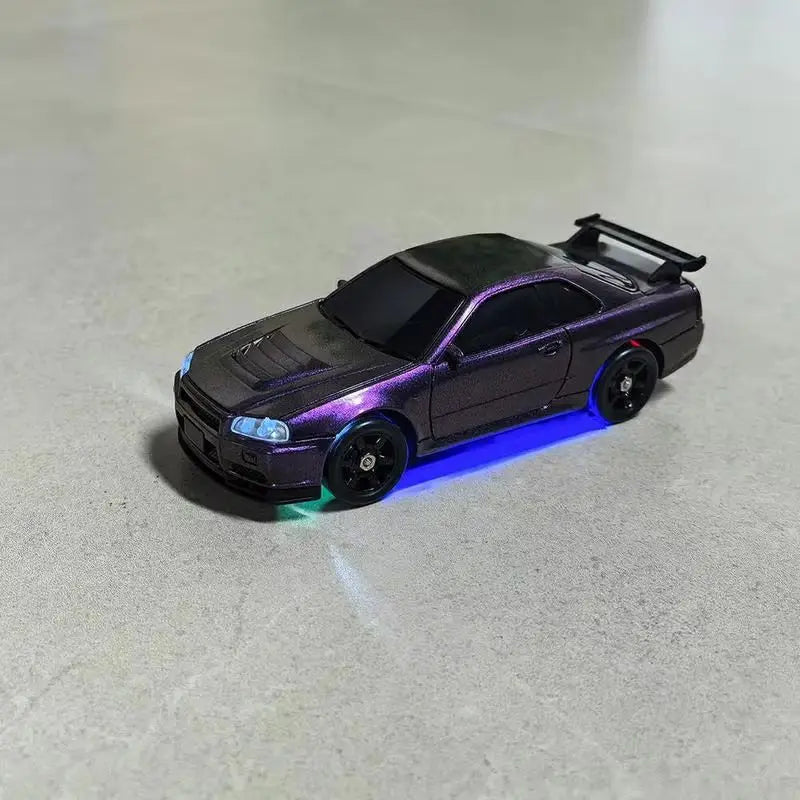 HBToys 1:43 Scale RC Car Simulation Racing Model Dual-Body Dual-Tire Version 2.4G 4WD ESP Gyro Drift Car for Toy Hobbies