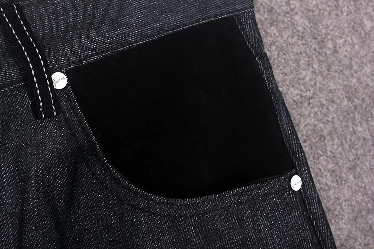 Male jeans Hip Hop Baggy Jeans Black Denim Loose Pants Rap Jeans Letter Written Boy Rapper Fashion  46 Famous Brand Jeans